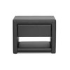 Baxton Studio Massey Black Upholstered Modern Nightstand 98-4824